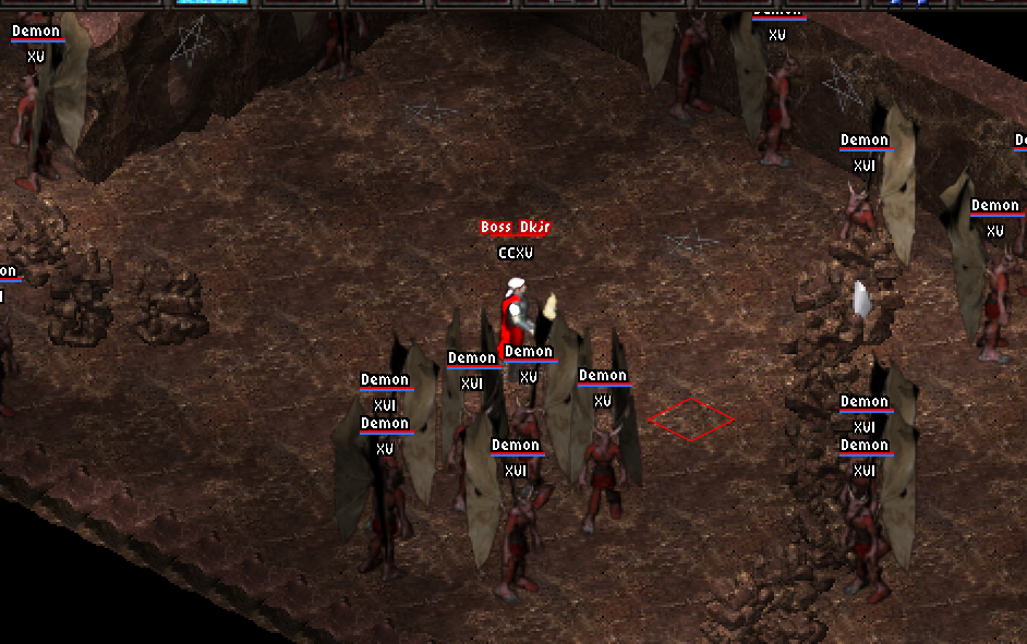 Astonia United demon cave screenshot